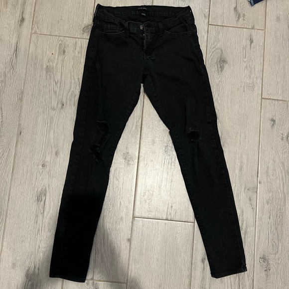Womens flying monkey black denim, slightly distressed size 27 - Picture 1 of 3